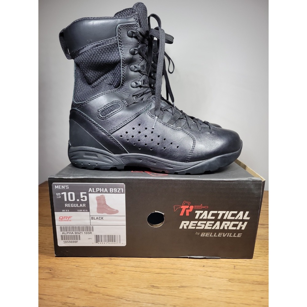 Tactical Research Men's QRF ALPHA B9Z1 Hot Weather Side Zip Boots Size 10.5